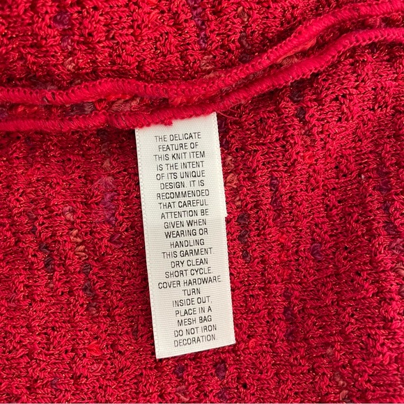 St. John Couture Red Knit Cardigan - Picture 11 of 14